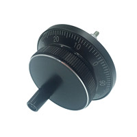 Générateur d'impulsions manuel compact Metal Gear / Volant CNC MPG 60mm pour commande manuelle de machine-outil, fraiseuse, routeur