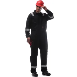 Combinaison de sécurité ignifuge EN11612 de haute qualité pour vêtements de travail réfléchissants pour hommes