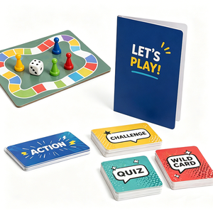 Vente d'usine, jeu de société personnalisé OEM, taille, couleur et matériau personnalisables, jeu de table en carton pour enfants, fêtes et réunions de famille - Product Image 3