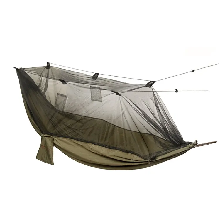 Heavy Duty Tragbare Parachute Bug Freies Camping Hängematte Mit Moskito Net