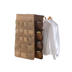 Лидер продаж, подвесные двухсторонние ящики-кубики для хранения нижнего белья, бюстгальтеров, складные настенные органайзеры из полиэстера, индивидуальная упаковка, Оксфорд
