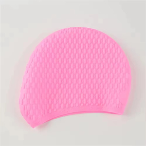 <span class=keywords><strong>Bonnet</strong></span> de bain unisexe en silicone personnalisé avec protection auditive, tendance, pour la natation et la baignade - Product Image 4