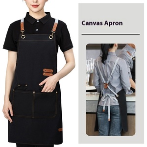 Một Cà Phê Tùy Chỉnh Không Thấm Nước Dầu Chịu Mài Mòn Bib Bông Vải Nhà Bếp Tạp Dề Bụi Bẩn-Chống Hàng Loạt Tóc Cho Phục Vụ Quán Cà Phê - Product Image 4