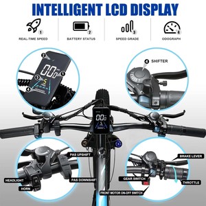 Bicicleta Kaijielais V3 con Doble Motor y Batería Integrada de 48V 23Ah, Cuadro de Aluminio, 21 Velocidades, Bicicleta de Montaña para Adultos, Motor Dual V3 - Product Image 2