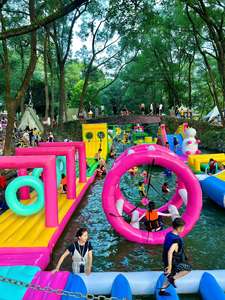 Combo de parque acuático inflable comercial para niños y adultos grandes con castillo hinchable y tobogán acuático con soplador incluido - Product Image 6