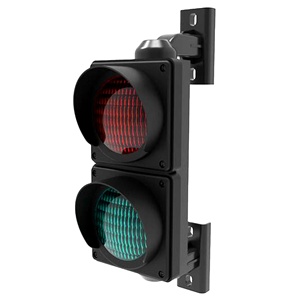 Feu de signalisation LED rouge-vert 100 mm pour barrière industrielle, indicateur de guidage de stationnement, entrée de parking - Product Image 1