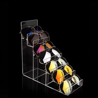 Étagère de présentation multi-niveaux autoportante transparente en acrylique, présentoir pour figurines POP, présentoir pour portefeuilles en acrylique, support pour lunettes de soleil
