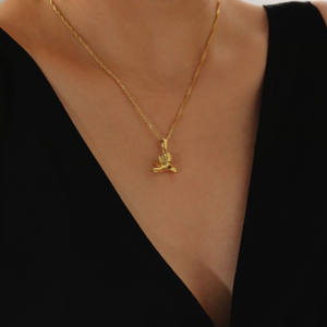 Fashionable Trendy Minimalist Design Fade-Resistant <b>Stainless</b> <b>Steel</b> Silver Plated Personalized Cupid Angel Pendant Party <b>Chains</b> - Product Image 6