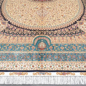 183x 274cmエリアラグ手作りインドオリエンタル効果ハンドノットカーペットシルクラグ - Product Image 5