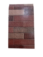 Panel Aislante Metálico con Textura de Azulejo Antiguo Moderno, Resistente al Fuego y al Agua, para Revestimiento de Paredes Exteriores de Villas