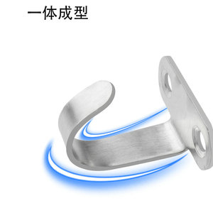 Stainless Steel Single <b>Hook</b> Wall Mount 30 Kg Load Capacity Wardrobe Cabinet Coat <b>Hook</b> <b>J</b> Type - Product Image 2
