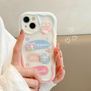 ShanHai 3D Ours Lapin Fleur Téléphone Chaîne Lanière Cas Pour <span class=keywords><strong>iPhone</strong></span> 15 Pro Max 14 11 13 <span class=keywords><strong>12</strong></span> <span class=keywords><strong>Mini</strong></span> XR 6s 6 8 7 Plus XS SE Mignon Couverture - Product Image 6