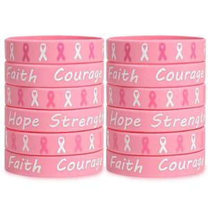 Affordable Personalized Logo <b>Pink</b> Wristbands Custom Wide Rubber Wristbands for Events - Product Image 2