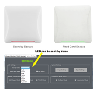WG26/34 sortie de données antenne intégrée 9dBi lecteur de carte RFID UHF lecteur intégré longue portée pour parking intelligent sans arrêt