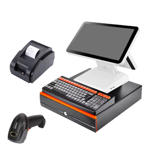 Sistema de Caja Registradora Táctil de Pantalla Dual de 15.6 Pulgadas OEM ODM para Terminal de Supermercado Minorista I3s de Doble Pantalla - Product Image 2