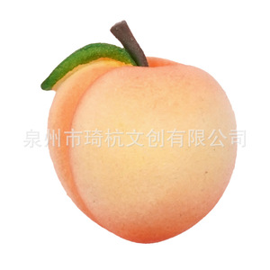 Imán de Resina para Refrigerador con Diseño de Durazno Amarillo, Adhesivo Magnético Decorativo con Diseño Realista de Fruta en 3D, Paquete Individual - Product Image 4