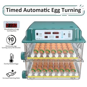 120 trứng tự động lồng ấp doanh thu độ ẩm màn hình kiểm soát nhiệt độ 5 chế độ tự động ấp ngày kỷ lục cho nở - Product Image 3