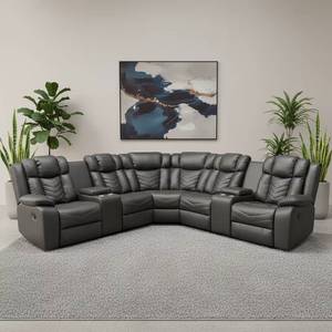 New stylish <b>corner</b> sofa set <b>LED</b> <b>lights</b>, modern design, suitable for living rooms, hotels, and villas, with cushions - Product Image 5