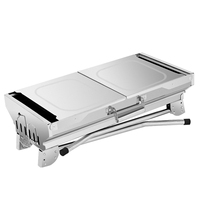 G21 Grille de barbecue en fer portable pliable à charbon de bois pour le camping en plein air et les voyages
