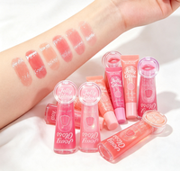 Gloss à lèvres rose hydratant et scintillant, non collant, effet miroir, maquillage pour les lèvres, gloss hydratant, gloss beauté, marque privée