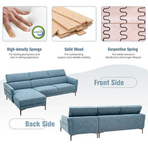 أريكة من أقمشة ubolstery لمقهى داخلي مقهى Cauch Caoch قاعدة 2 مقاعد زر معتم Loveseat - Product Image 6