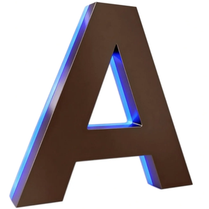 Letrero LED Personalizado con Acabado de Acero Inoxidable, Resistente a la Intemperie, Letras RGB Programables para Negocios - Product Image 6