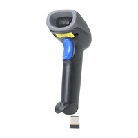 Lecteur de codes-barres laser sans fil et filaire 2,4 GHz 1D avec récepteur dongle