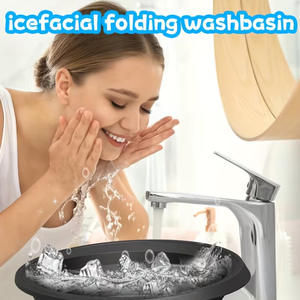 ชามแช่หน้าสำหรับน้ำแข็งพร้อมถาดน้ำแข็งในตัว ชามซิลิโคนพับได้สำหรับแช่หน้าด้วยน้ำแข็งเพื่อบำบัดความเย็น กระชับผิว บรรเ<span class=keywords><strong>ทา</strong></span><span class=keywords><strong>สิว</strong></span> - Product Image 2