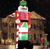 ACHETER Vente d'usine Poupée gonflable de dessin animé de noël Modèles gonflables de père noël Attraction de personnage de noël à air gonflable personnalisée