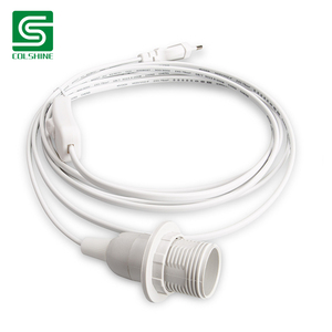 Cable de PVC E14 Lámpara colgante Accesorio colgante <span class=keywords><strong>con</strong></span> <span class=keywords><strong>interruptor</strong></span> <span class=keywords><strong>y</strong></span> <span class=keywords><strong>enchufe</strong></span> - Product Image 3