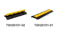 Cable de protección de 2 canales para interiores y exteriores de fábrica, cubierta de cable de rampa, Protector de Cable de goma