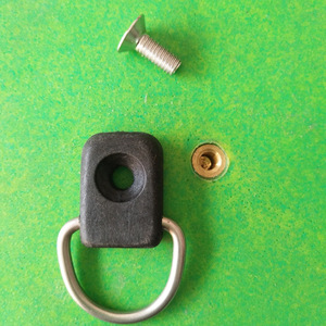 Hebilla de anillo en D de acero inoxidable con almohadilla de goma para uso en exteriores en barcos y kayaks - Product Image 2