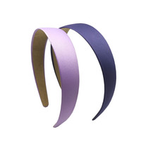 Eastvita-bandeau en Satin de couleur unie pour femmes, accessoire de cheveux de 3CM de large, lot de 50 serre-têtes et contours