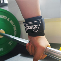 Bandes de maintien pour poignets de powerlifting, néoprène 4 mm d'épaisseur, auto-agrippantes, support de poignet avec logo personnalisé OEM pour la musculation