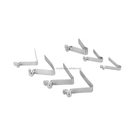 Serrure à ressort plate en acier en forme de V à bouton solide simple et double pour tubes