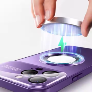 Funda Magnética Mate para Teléfono con Recubrimiento Electrolítico para 15/14/13/12 Pro Max 16 Pro Max, Resistente a Golpes, Impermeable, con Carga Inalámbrica - Product Image 3