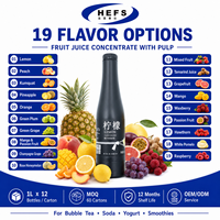 Duim omhoog 1L HALAL gecertificeerd fruitsmaakconcentraat sap in fles |   Citroen Perzik Ananas Mango Framboos 19 Smaken