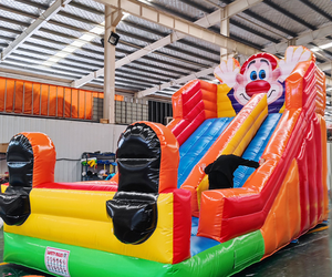 Château Gonflable Extérieur pour Enfants et Parents, Aire <span class=keywords><strong>de</strong></span> Jeu avec Trampoline, Château Gonflable Épais en PVC Résistant à l'Usure avec Toboggan pour Fêtes - Product Image 6