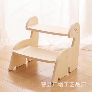 เก้าอี้เด็กทรงไดโนเสาร์ Guangzeng สีธรรมชาติ สำหรับเด็กอายุ 2-4 ปี หอคอยการเรียนรู้ - Product Image 3