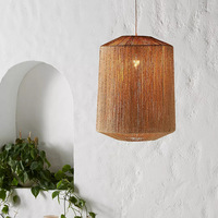 Lampe suspendue en rotin tressé à la main, design moderne, bambou naturel, éclairage intérieur, style ferme, hôtel, maison