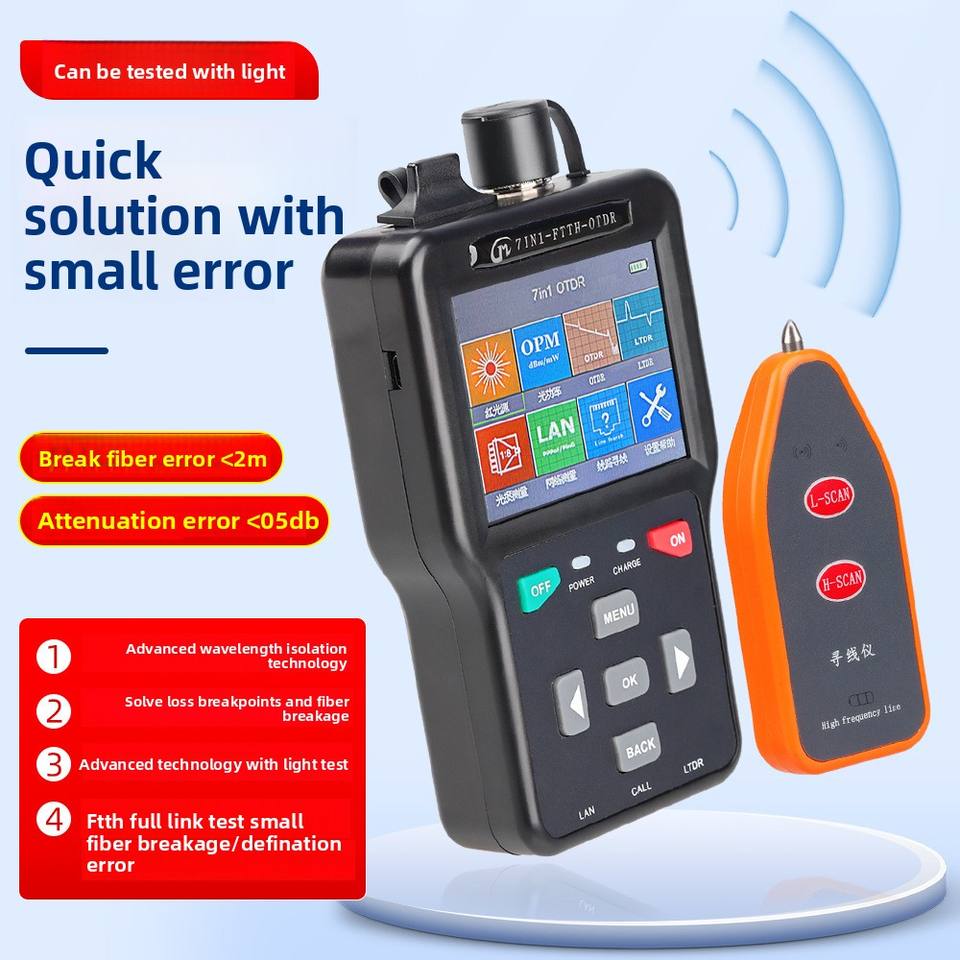 OTDR Fiber Optic Cable Tester & Breakpoint Finder with 1 Year Warranty ...