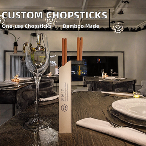 Modern Design Bamboo <strong>Chopsticks</strong> Sleeves Wholesale <strong>Custom</strong> <strong>Logo</strong> Branded For <strong>Disposable</strong> Sushi <strong>Chopsticks</strong> - Product Image 3