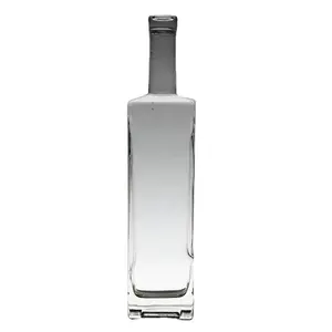 Botol Kaca Vodka Harga Pabrik Sampel Gratis Botol Kaca Brandy Kualitas Tinggi 750Ml Botol Kaca untuk Anggur Vodka