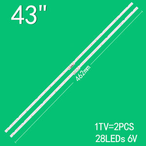 Retroiluminación <span class=keywords><strong>LED</strong></span> para TV <span class=keywords><strong>Samsung</strong></span> <span class=keywords><strong>EDGE</strong></span> 43NU 28LED, BN44-00947A AOT-43-NU7100F2X28-3030Cd6t-2d1-28S1P UE43NU7400 43NU7100 UE43NU7100 - Product Image 2