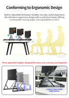 Écran portable pliable à trois écrans en aluminium personnalisé, écran IPS 1200p HD, moniteur triple écran pour ordinateur, téléphone, iPad, jeux