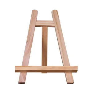 Wooden Picture Frame Stand Solid Wood Small Easel Table Display Menu Holder