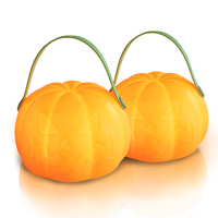 Lanterne citrouille rechargeable par USB, décoration de festival d'Halloween, lumière portable citrouille imperméable pour extérieur, lampe de table LED