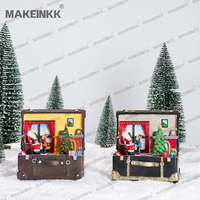 Oferta Especial: Adorno de Mesa con Luz LED 3D de Puesto de Mercado Navideño, Regalo de Navidad para el Hogar