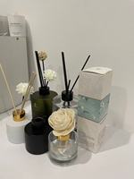 Bouteille diffuseur de parfum en verre de luxe vide avec bouchon doré, 50 ml et 100 ml, pour bâtonnets diffuseurs et huiles aromatiques – Vente en gros