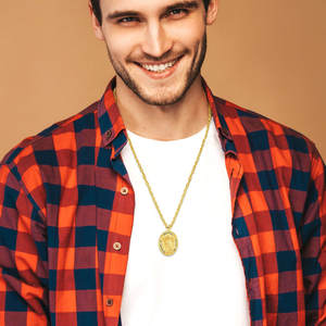 Merryshine hadiah agama unik pria, liontin jimat berlapis emas San <span class=keywords><strong>St</strong></span> <span class=keywords><strong>Michael</strong></span> the <span class=keywords><strong>Archangel</strong></span> - Product Image 3